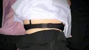 big titted student's tight pussy creampied raw by senior in dorm?