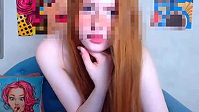 Petite stepsister caresses her curves in private moments