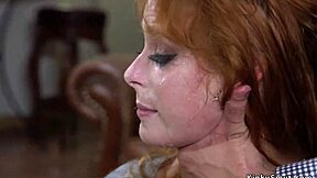 huge tits redhead screams through bound anal whipping pain!!