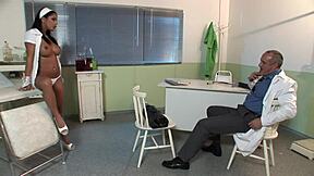 Doctor Fucks Nurse's Ass In Hospital Then She Swallows Cum!