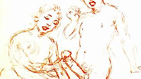 vintage erotic art captures hairy retro passion in antique style