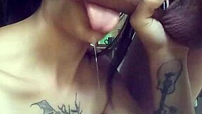 fuck yeah this naughty bitch drools cum all over my throbbing dick!!!