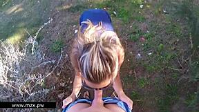 heart races from public sex explosion with girlfriend and cum everywhere