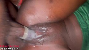 Chubby ebony babe casting close-up sucks tits bounce fucks neighbor cock