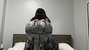 POV workout showcasing her nice fine ass curves up close