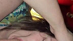 sloppy deepthroat gagging on throbbing monster cock balls deep