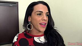 melyna merli's big booty tranny rocks hot threeway action