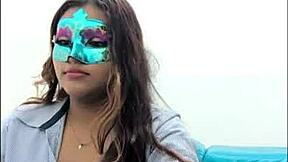 Hey, this brunette student fills out her exam questionnaire while groping those big tits so sexy before class starts.