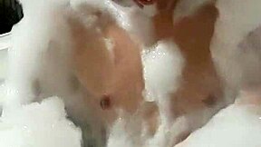 cyno splashes in bubbly solo cosplay bath bliss