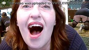 Dawnskye1962 teases with dirty talk in fishnets heels and lingerie before mirrors