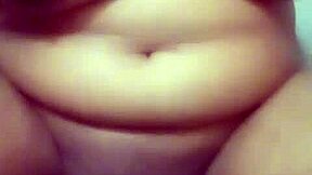 indian milf spreads wet shaved pussy for licking