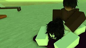 Beach bitch's big ass and tits filled with black creampie in wild outdoor fuck!