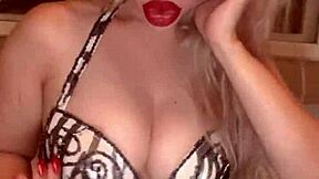 belly dancer goddess shakes huge belly in glasses for fetish tease