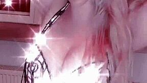 belly dancer goddess shakes huge belly in glasses for fetish tease