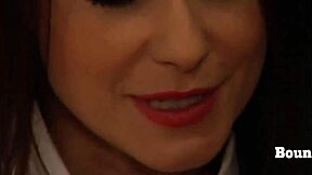 Naughty Lesbian Mistress Moans from Slave's Deep Fingers