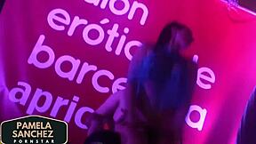 i hooked up with pamela sanchez the spanish pornstar outdoors with a random public guy for fun