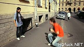 Damn this hot russian teen's sappy wet pussy takes deep insertion and hard fucking like a champ