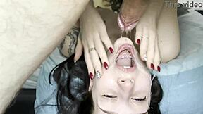 she fucking loves gagging on my cock balls deep till cum covered pretty face