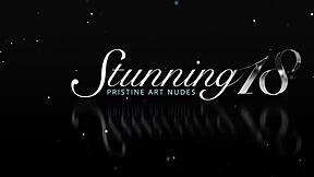 Petite Brunette Livilla Y Fingers Shaved Pussy Hard in Shower