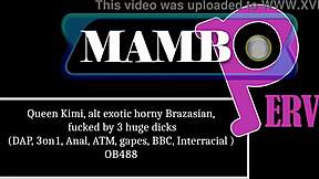 Queen Kimi Alt's Exotic Brazilian Ass Fucked DAP 3on1 Anal ATM BBC Cum Gapes