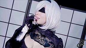 Ksu Colt Cosplay Hinata 2B Nier Automata Succubus Hardcore Anal Assfucking Big Tits Monster Cock