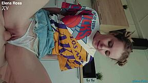 stepsis workout turns into intense cock sucking facial