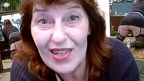 Dawnskye1962 teases with dirty talk in fishnets heels and lingerie before mirrors