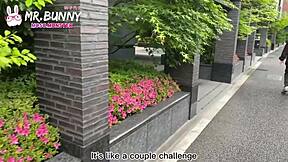 Couple Challenge Bunny Game Ass Worship In Toilet!