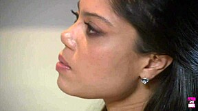 Vintage Bald Guy Pounds Small Titted Brunette Cowgirl Rough