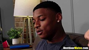 Frat bros get wild jerking each other off before first time fuck