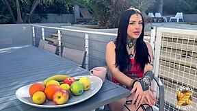 hey laeticia you sexy tattooed french milf with big tits and small waist