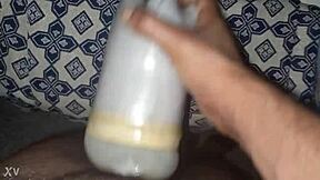 watch me stroke my huge cock at home