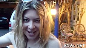 barely legal petite teen 18yo slut sucks and fucks hardcore pov cock