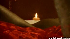 Indian brunette dances teasing undresses slowly