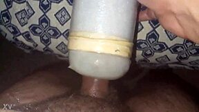 watch me stroke my huge cock at home