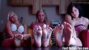 Worship Our Dominant Feet with Licking and Footjob Sucking Obsession