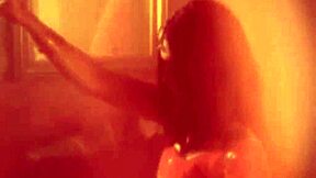 Indian brunette dances teasing undresses slowly