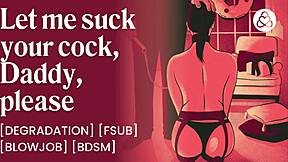 Facial blasts submissive brat begging to serve as daddy's bound bdsm creampie sex toy