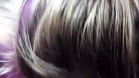 blonde girlfriend goes balls deep on her friend's throbbing cock swallowing every drop