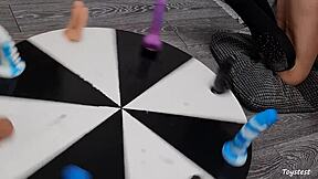 Petite Wife Rides Huge Dildos for Epic Orgasm