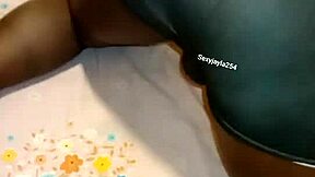 Naughty bottom bends over flashing that huge fat ass