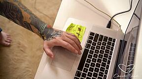 Charlie forde dicked deep in 3some by lucky david... damn hot