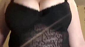 jerk off hard to my huge natural tits bouncing as i tease and cum with you