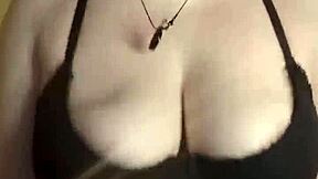 jerk off hard to my huge natural tits bouncing as i tease and cum with you