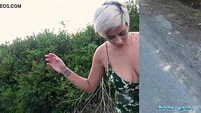 i went crazy with this busty milf's sloppy public blowjob and bareback ride