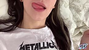 oh god, cute girl's wet pussy play with chupa chups feels so good...