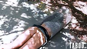 Jennifer White Caged by Zac Wild for Petite Milf Hardcore Blowjob