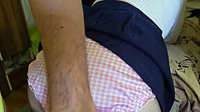 Stepsis whines don't cum inside but spreads wet asshole for rubbing