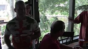 blonde brunette milfs orgy bent over doggystyle blowjobs muff diving