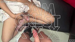 Frottage sparks sneaky anal pounding sans cum